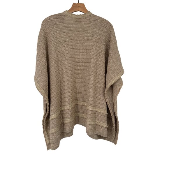 Chicos Metallic Gold Knit Open Cardigan Sweater wrap size S/M Shimmer - Picture 3 of 3